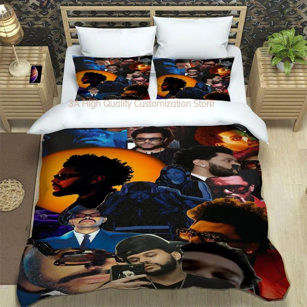 

Comforter Singer The Weeknd Printed Bedding Sets Exquisite Bed Supplies Set Bed Comforter Set Bedding Set Luxury Birthday Gift Comforter (quilt)-EU Single(135*200cm)3pcs