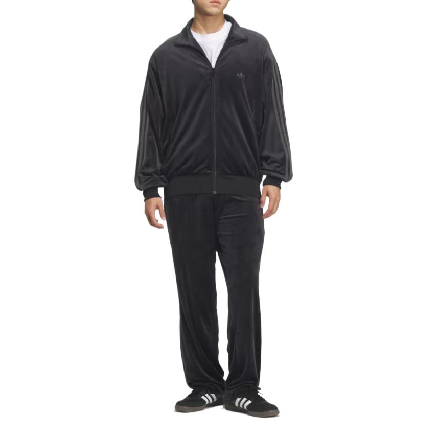 Adidas Originals FB TT Velvet Loose Fit Zip Collar Jacket Unisex Jacket KQ5474