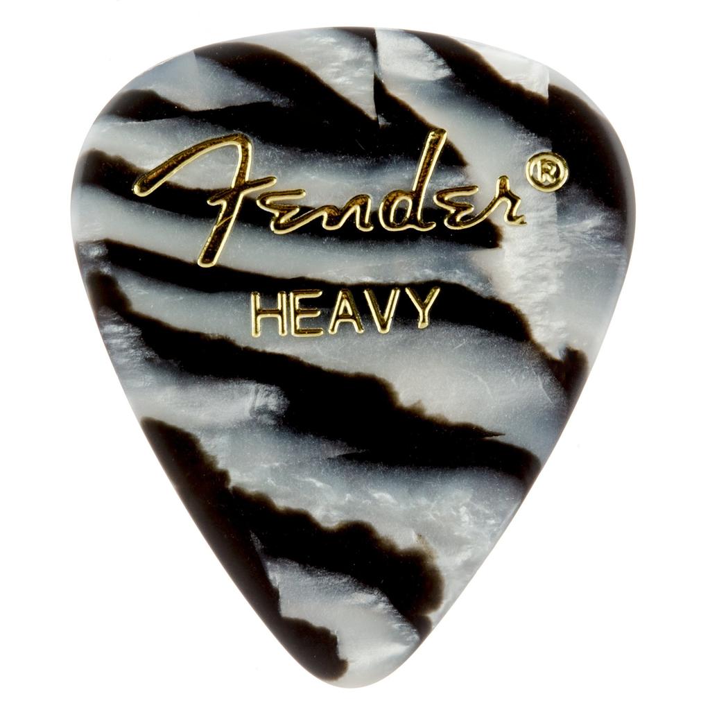 Fender Pick 351 TVAROVÝ GRAFICKÝ TRUBIČKY 1980351203 TĚŽKÝ, ZEBRA(12BALENÍ)