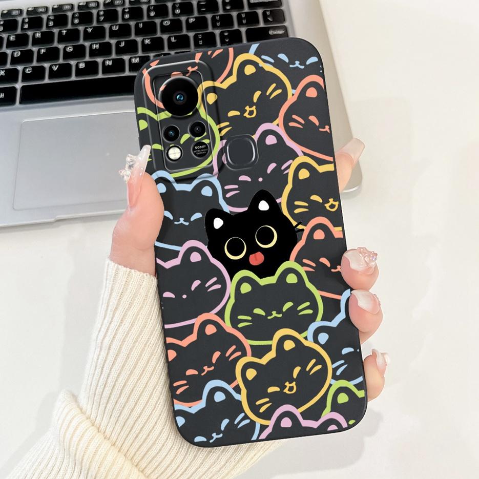 For Infinix Hot 11S Case X6812 X6812B Cute Panda Cartoon Cover Shockproof Phone Cases For Infinix Hot 11S NFC Hot11s Soft Fundas