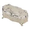 Silver-White Jewelry Box Zinc Alloy Trinket Box New Toothpick Holder Dining Table Storage