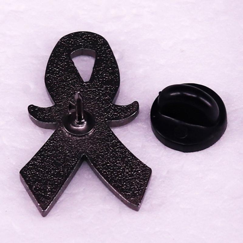 Beard with Blue Ribbon Focuses On Men's Health Enamel Pin Cartoon Brooch Lapel Badges Jewelry Gift Clothing Accessories