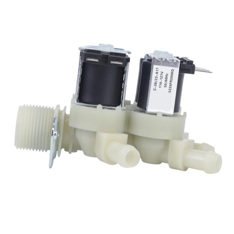 Efficient Water Inlet Valves Durability Electric Water Inlet Solenoid Valves Easy Installation Washing Machine Replacement Part