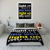 Text design with stripes. Bedding sets Duvet cover sets Duvet covers Pillowcases(1* Duvet Cover 2* Pillowcases without duvet insert)
