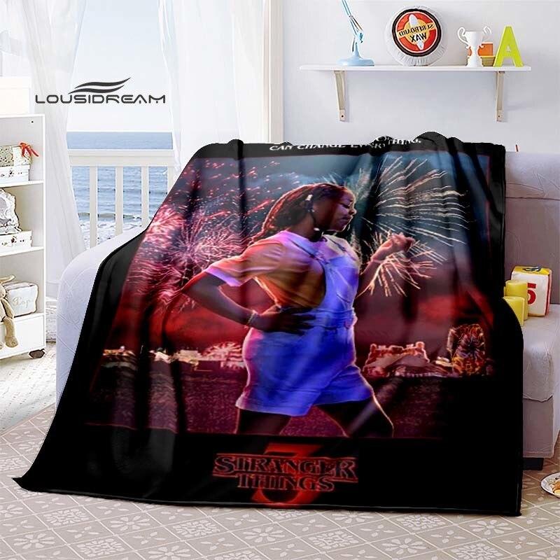 Stranger Things Supernatural Blanket Flannel Fluffy Fleece Throw Blanket Bed Linings Sofa Travel Camping Blankets