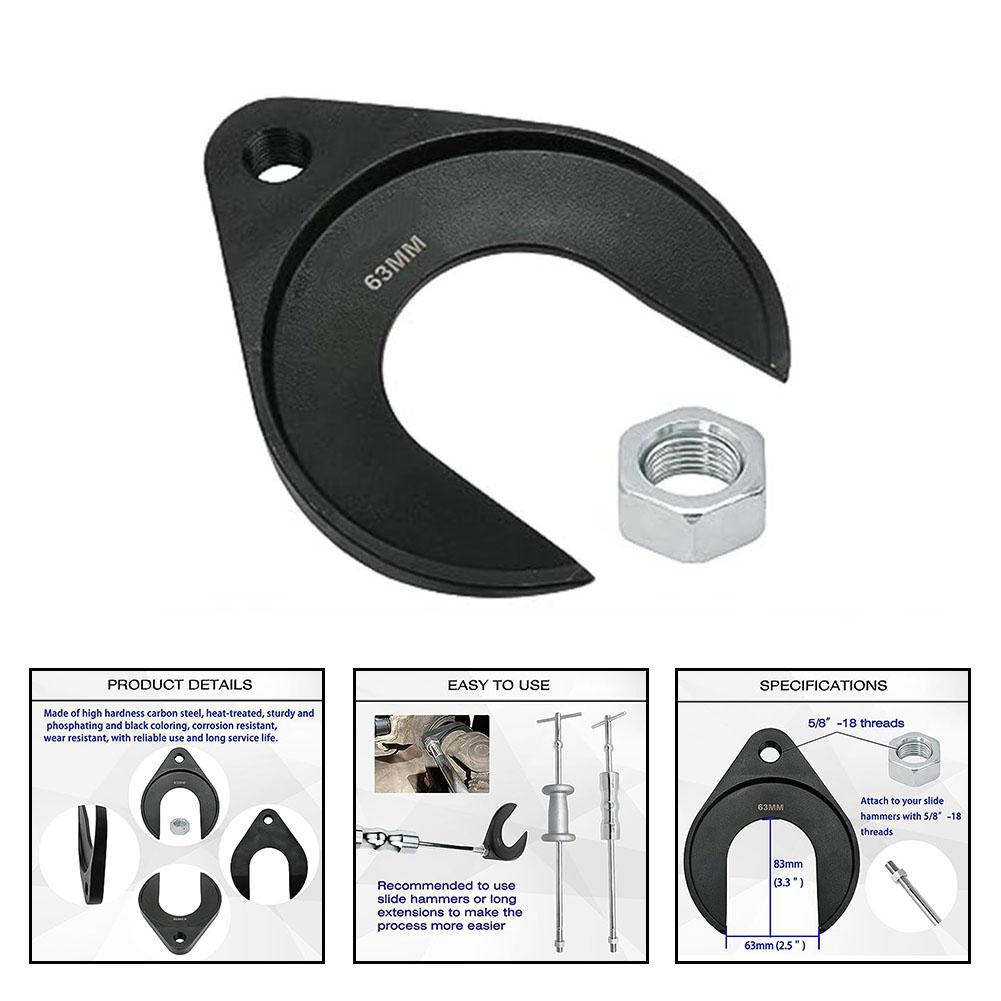 Instrument de îndepărtare a extractorului de axe CV interioară de 63 mm Adaptor de extragere a articulației CV Accesorii pentru roată din față