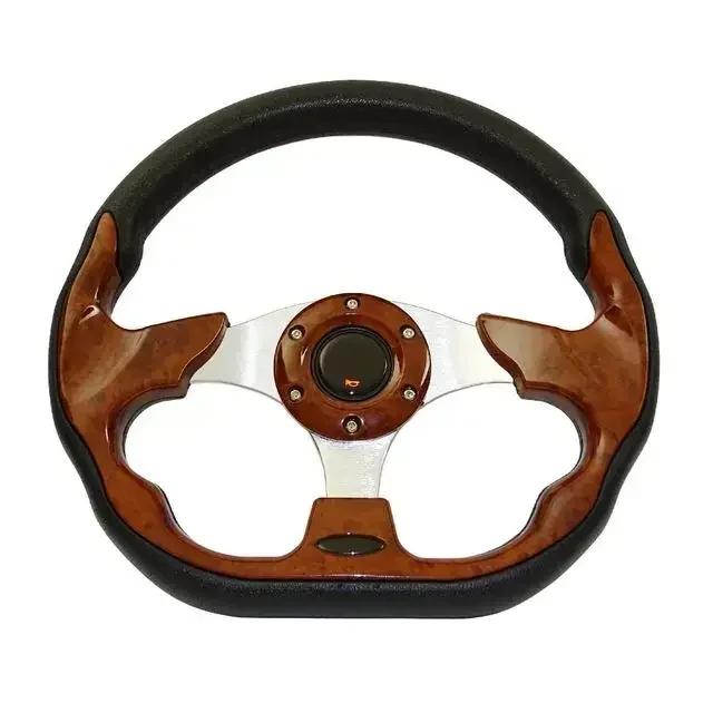 1pcs Universal 13" 320mm Racing Sports Car Steering Wheel with Horn Button Carbon Fiber
