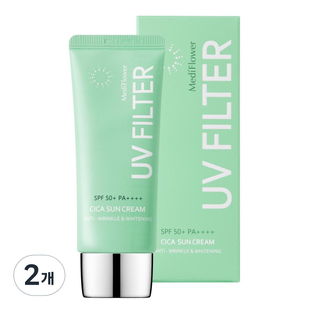 

MediFlower UV Фільтр Cica Сонцезахисний крем SPF 50+PA++++ 50мл 2PCS