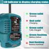 Mini Compact Car Charger For Makita For Milwaukee For Dewalt 18V Lithium Ion Battery Car Charger Cigarette Lighter Plug Charger