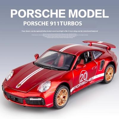 Simulation 1:32 Porsche 911 Turbo S Alloy Racing Car Diecast Metal Model Children's Toy Kids Gift Birthday Present For Boys