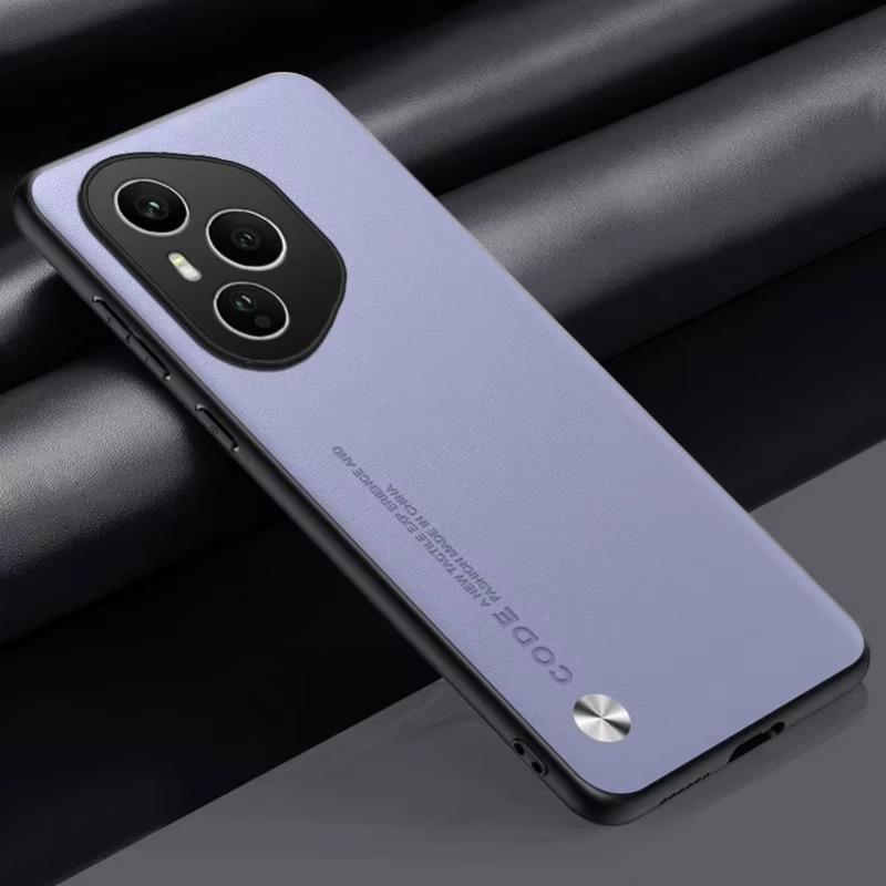 

Однотонный чехол из искусственной кожи для телефона Honor 400 Pro, матовый силиконовый мягкий противоударный бампер, чехол для телефона для Huawei Honor 400 Lite For Honor 400 светло-фиолетовый