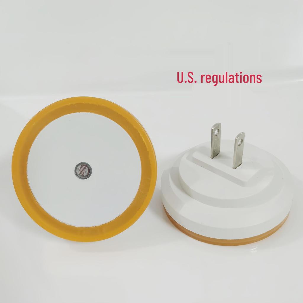 Smart LED Night Light with Dual Standard Socket and Energy-Saving Sensor