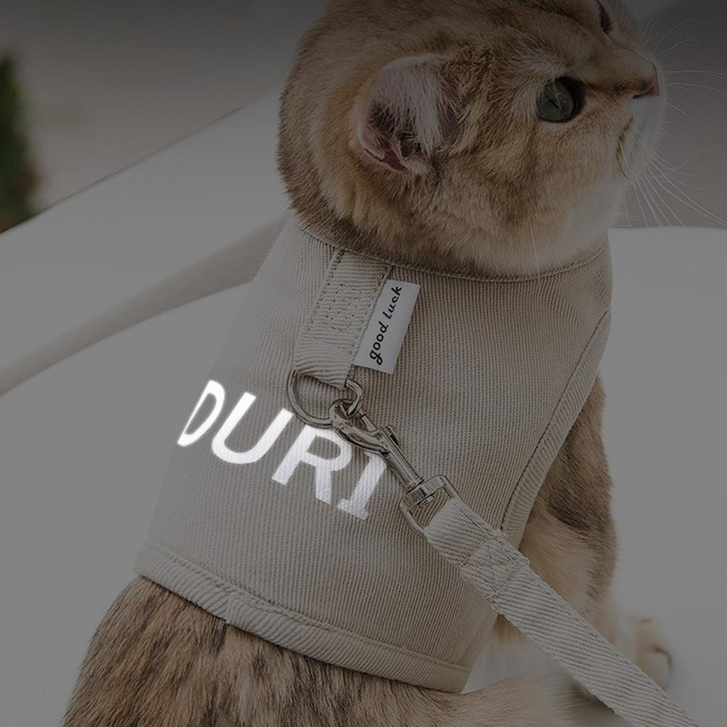 Adjustable Length Pet Chest Back Traction Rope Soft Cute out Walking Dog Rope Sturdy Buckle Pet Harness for Dog Product