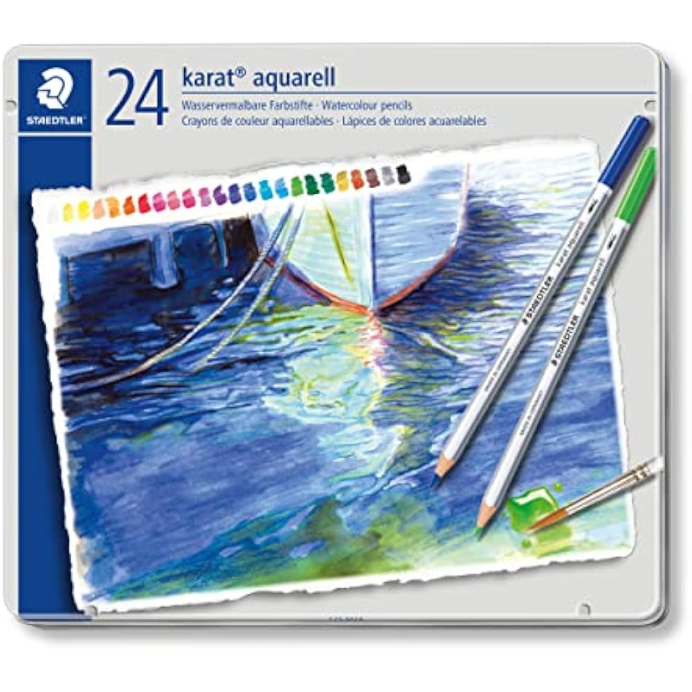 STAEDTLER (STAEDTLER) Colored Pencils 24 Color Watercolor Pencils Calato Querrell 125 M24