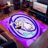 1pc Courage the Cowardly Dog Print Area Rug - Soft, Washable Non-Slip Indoor Mat for Office Chairs, Living Room, Home Office Decorative Rug