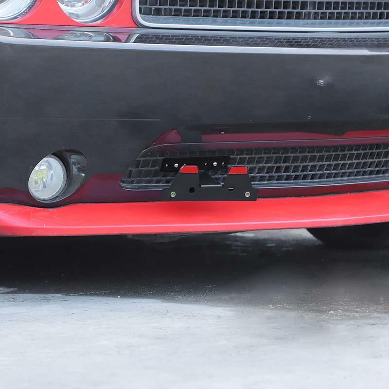 Car Metal Front License Plate Holder Bracket  Fit For Dodge Challenger 2009-2014 Exterior Accessories