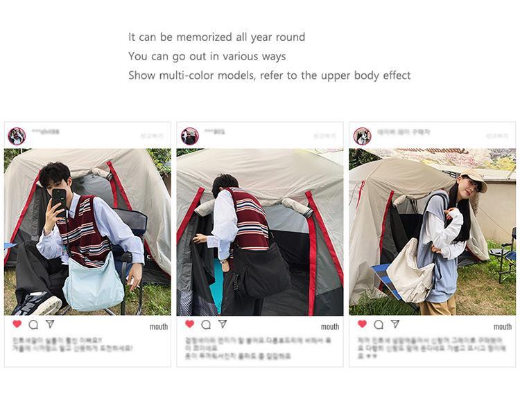 Women's Crossbody Messenger Bag - Trendy, Casual, Versatile, Solid Color, and Ideal for Street Fashion. Suitable for Men and Women.