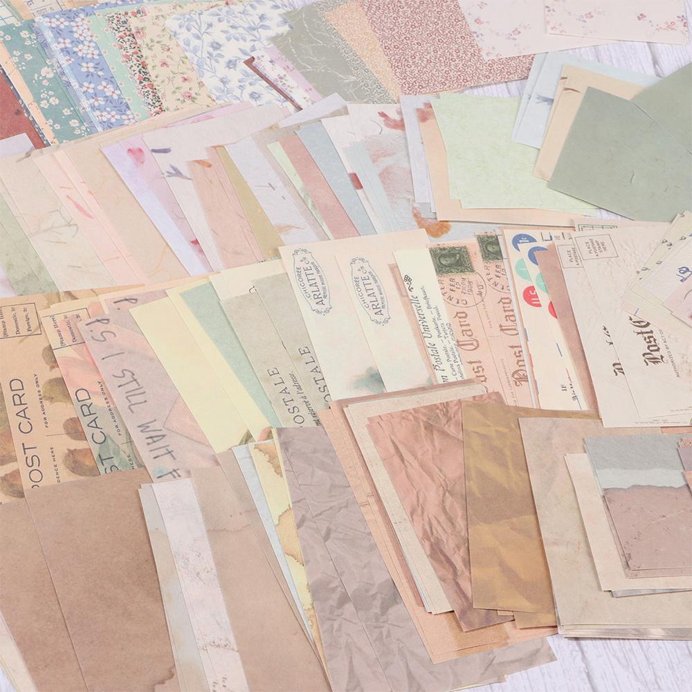 Stationery Retro Floral Pattern Background Collage Scrapbooking Card Scrapbook Material Paper