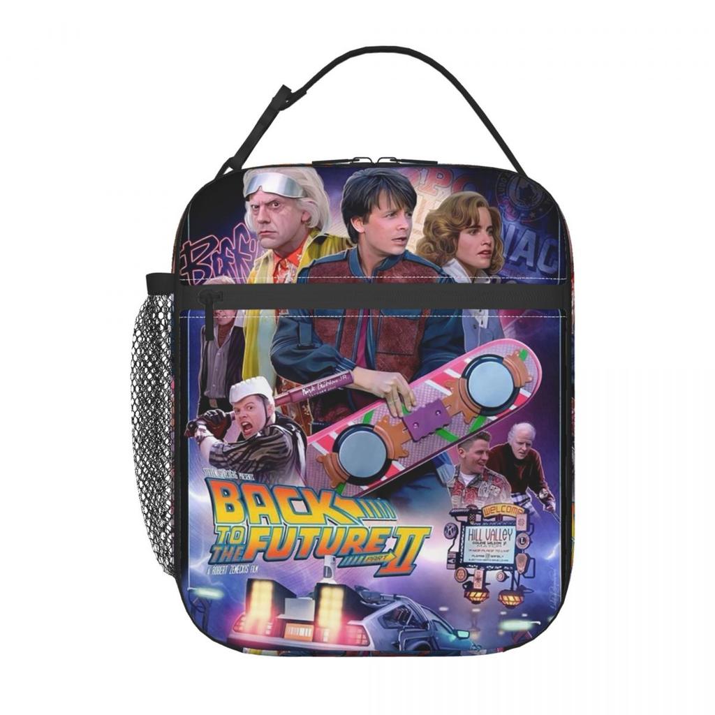 Back To The Future Insulated Lunch Bag for Women Kids Portable Food Boxes Thermal Lunch Box Tote