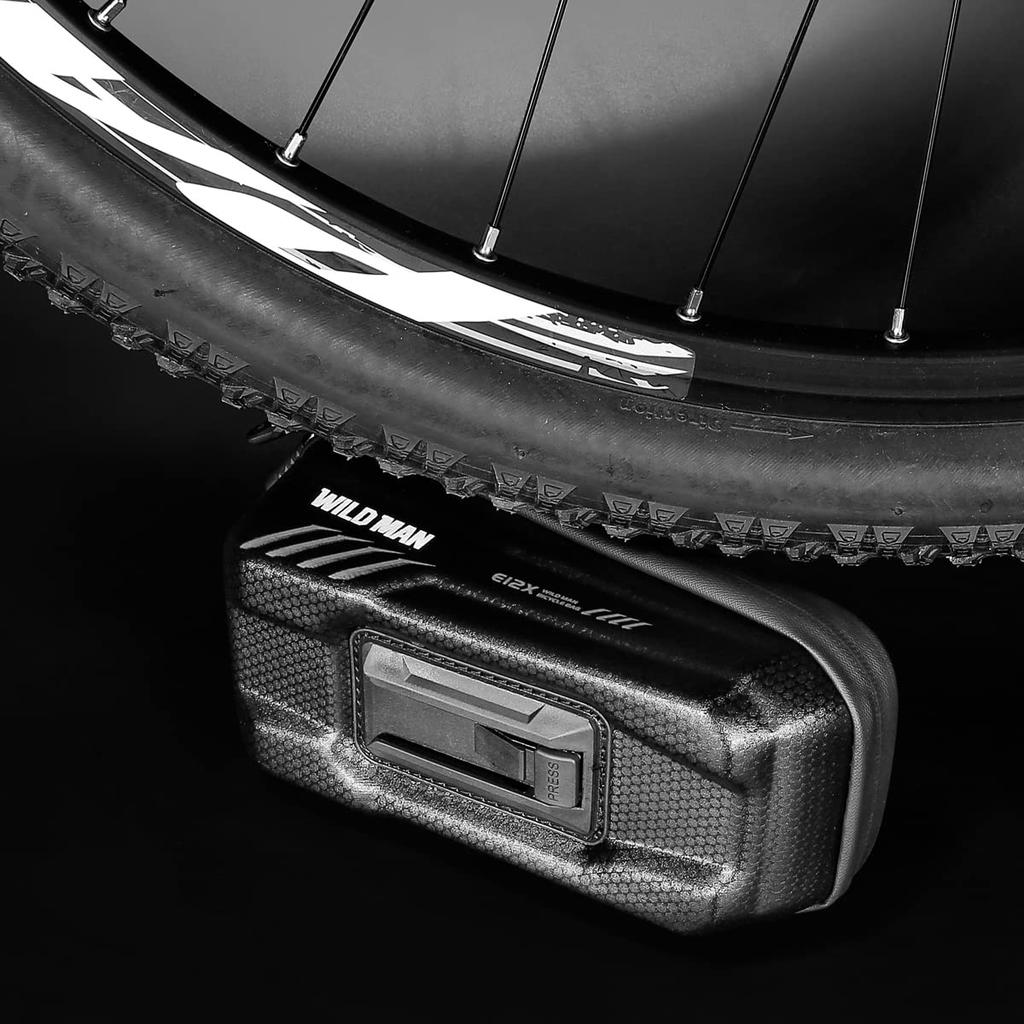 WILD MAN Quick Release Touchscreen Bike Frame Top Tube Bike Phone Front Frame Ideal for and MTB Cycling Bag, Bag, Mountain, Road, (E12X, Black)