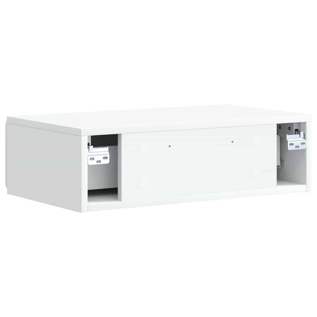 Wall Mounted Side Table White 59 x 34.5 x 17 cm