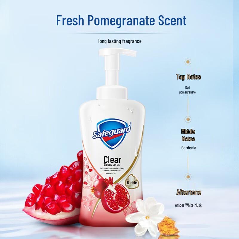 Safeguard Revitalizing Pomegranate Foaming Body Wash