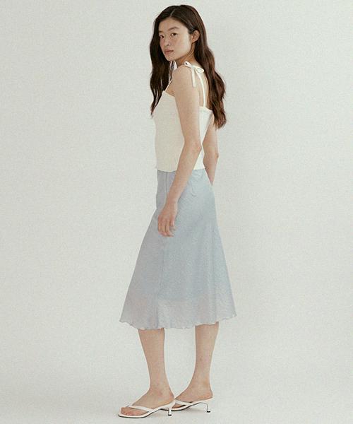 Lingseoul Ribbed Bustier Knit-Ivory