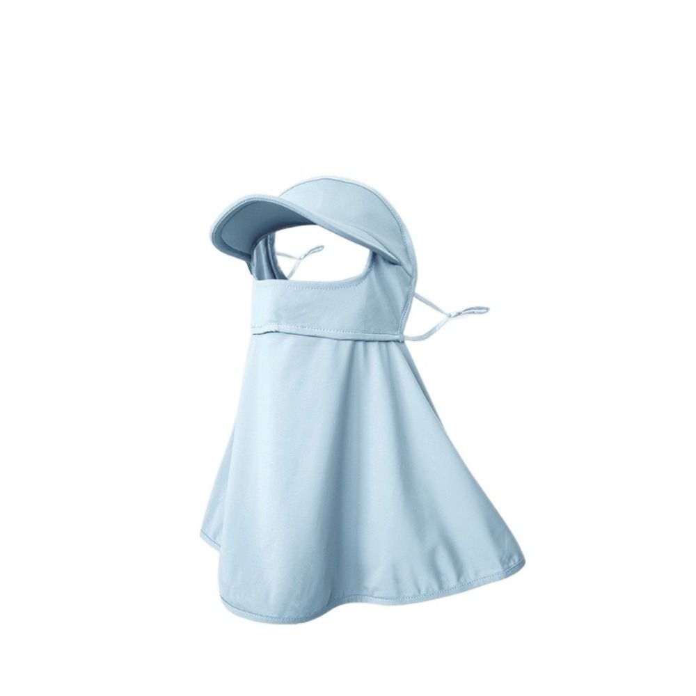 

Summer Ice Silk Mask Face Mask Face Gini Mask Thin Face Cover Women/Girls синий