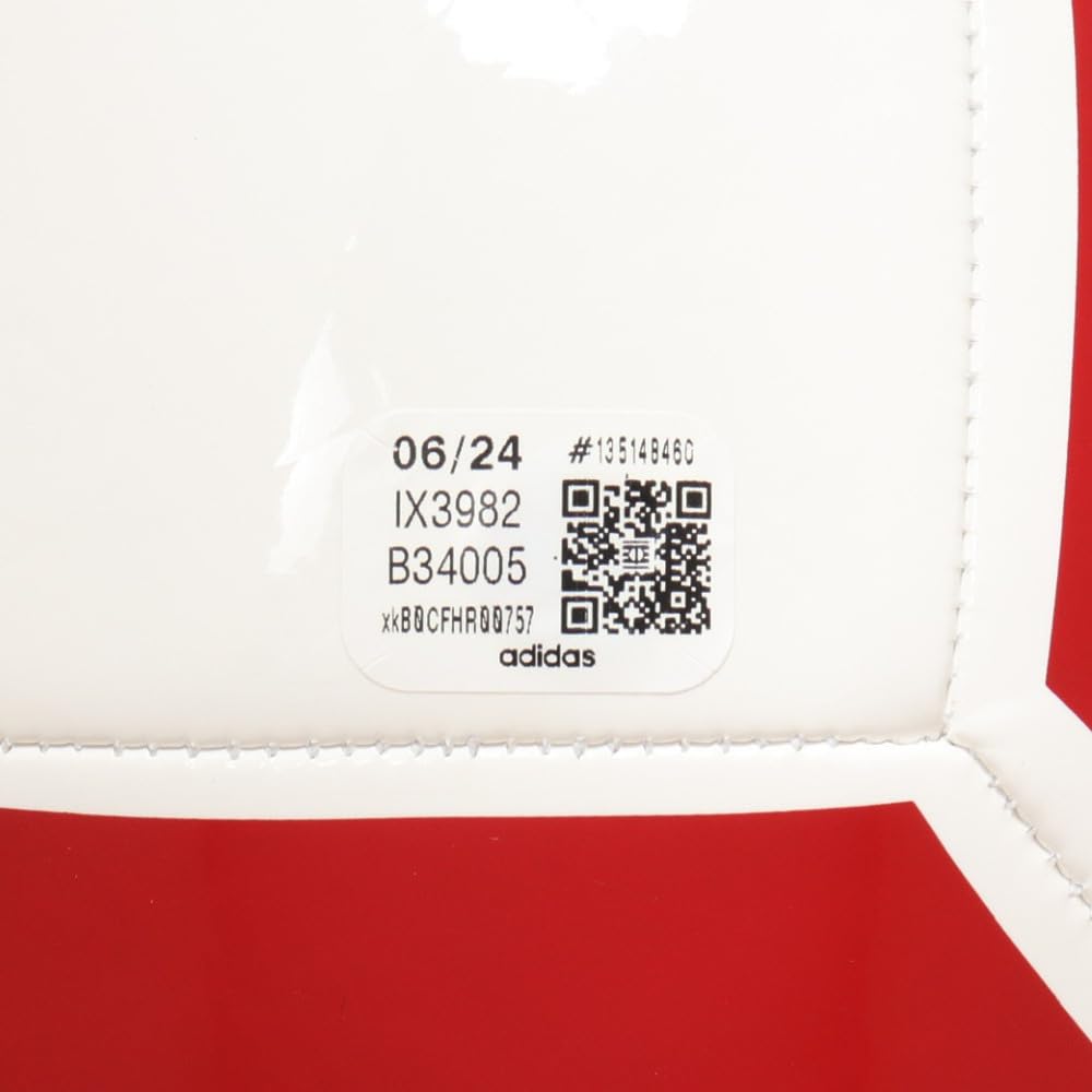 adidas EPP Club Soccer Size AF5935WR x Size and Ball, 5, (White Red, 5, Men's Women's)