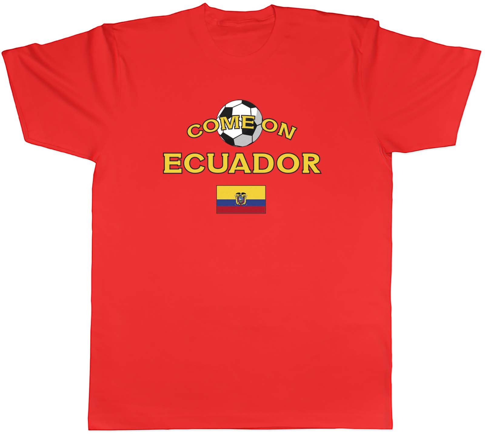 Unisexs T Shirt Ecuador Football Come On Sports Unisex Tee Gift S