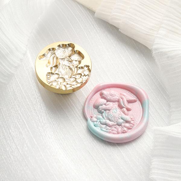 November's Huidisi Irregular Embossed Literary Wax Seal Copper Stamp