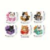 DIY Diamond Painting Keychains Per Set - Animal Theme, Suitable for Beginners, Diamond Kit Craft Supplies, Exquisite Gifts for Friends