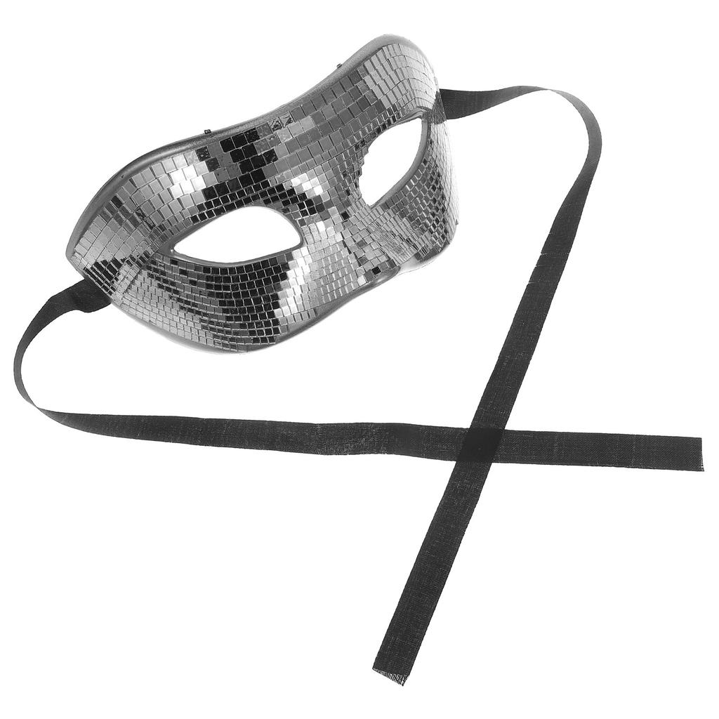 1pcs Mirror Reflective Masquerade Mask Shiny Disco Ball Design For Mardi Gras Halloween Carnival Party Festival Cosplay