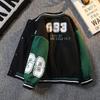 Kinder Baseball Jacke Junge Bomber Jacke Frühling Herbst Cool Boy Mantel Kinder Brief Drucken Oberbekleidung