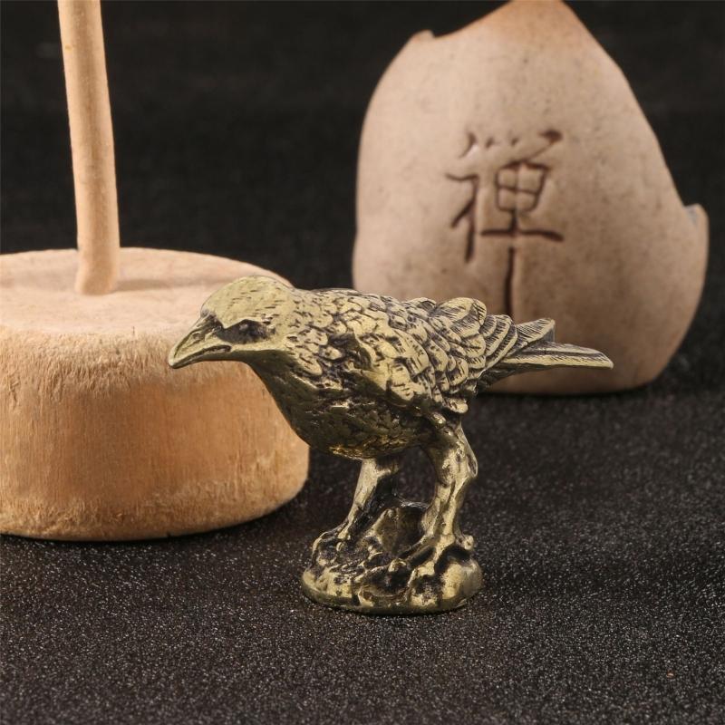 Animal Shelf Decors Accent,Ravens Figurines Tabletop Centerpieces for Home Decoration Retro Ravens Decorative Objects