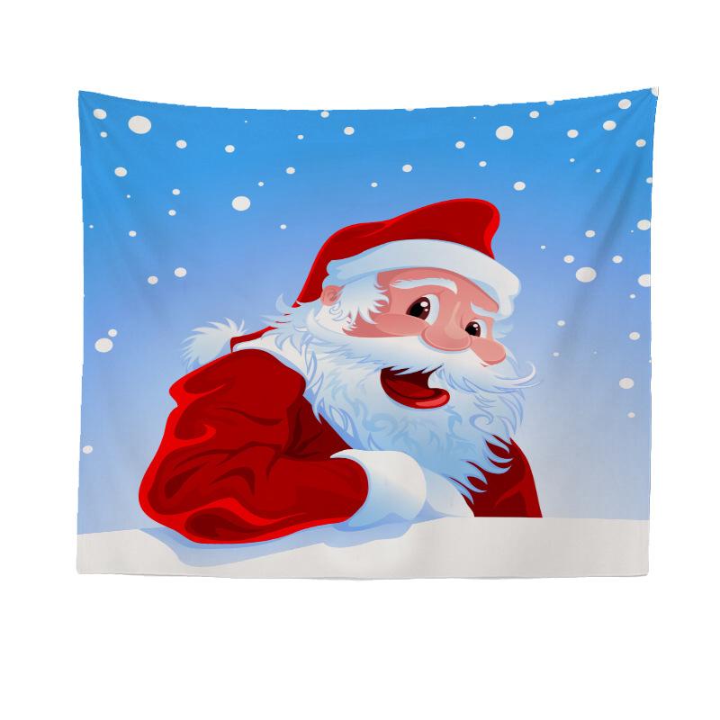 Foreign Trade Beach Towel Wall Hanging Cloth Christmas Santa Home Printed Tapestry