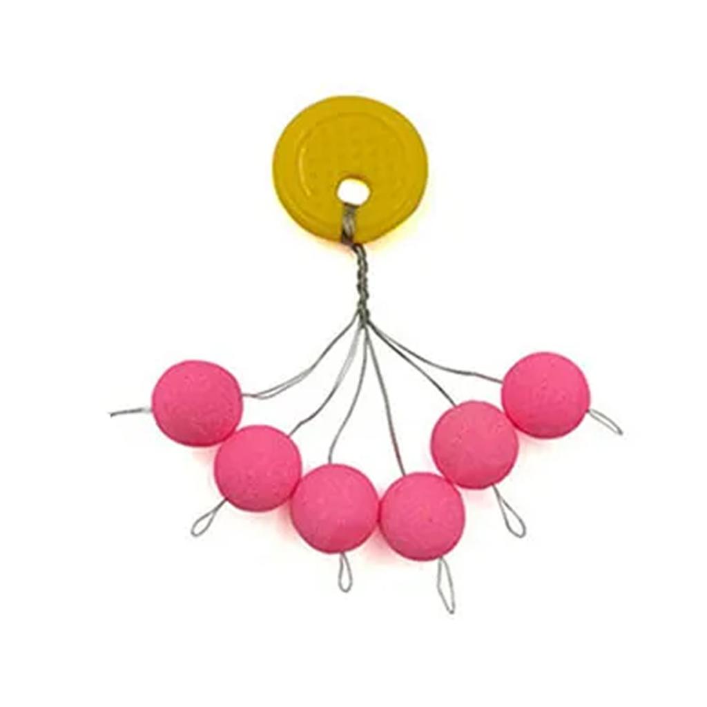 6Pcs/Set Float Stopper Glow Float Buoy Fishing Bobber Stoppers for Trout Fishing Tackle Floating Stops Connectors
