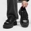 Mode 2025 Lente Nieuwe Casual Herenschoenen Hoogteverhogend Retro Stijl Zakelijke Schoenen Niche Lage Top Mode Beknopte Dikke Zool Sneakers