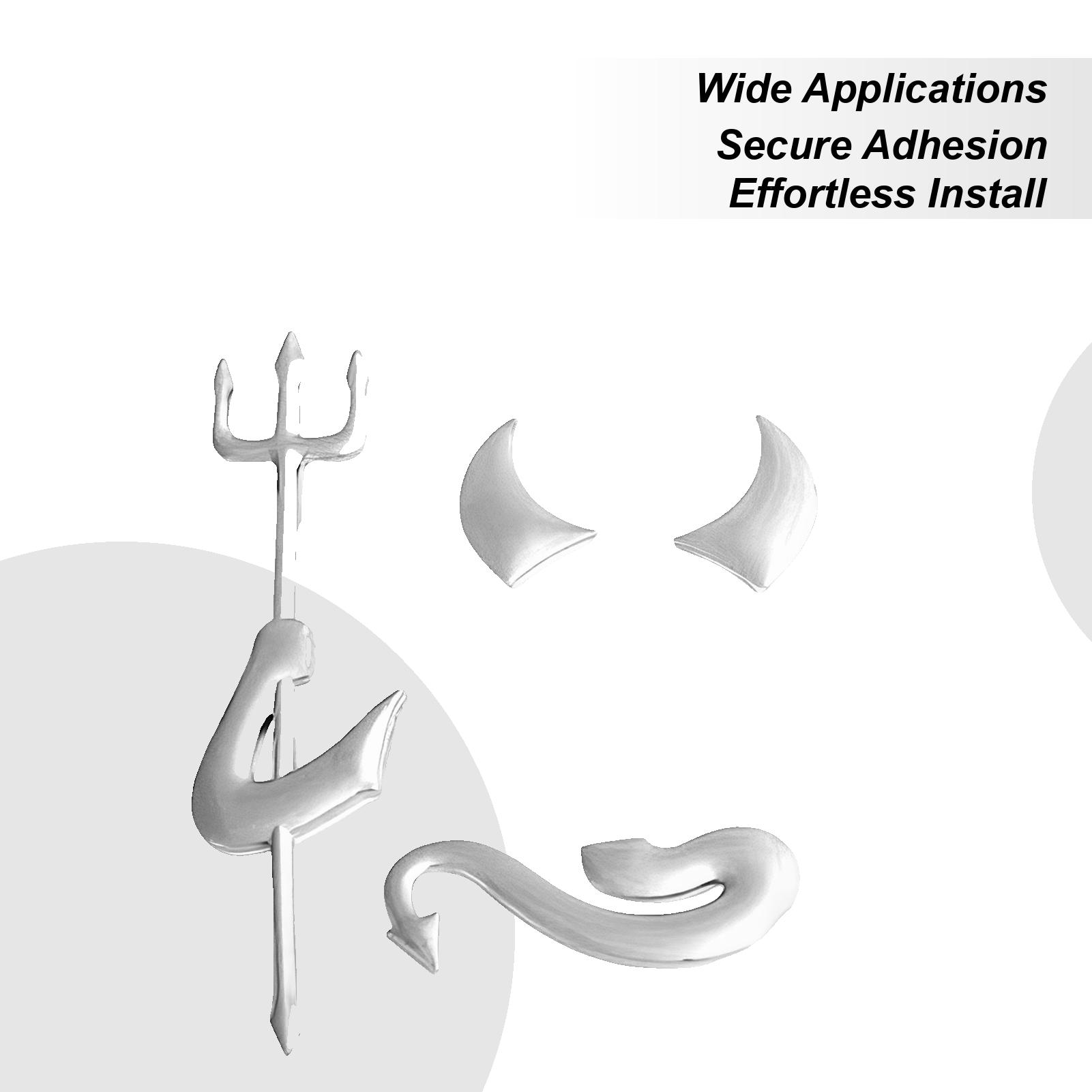 3D Металлические Наклейки на Автомобиль Наклейки на Кузов Автомобиля Маленький Ночной Демон Наклейка на Автомобиль Для Грузовика Внедорожника Мотоцикла Скутера Кузова Багажника Хвоста Окна China Mainland