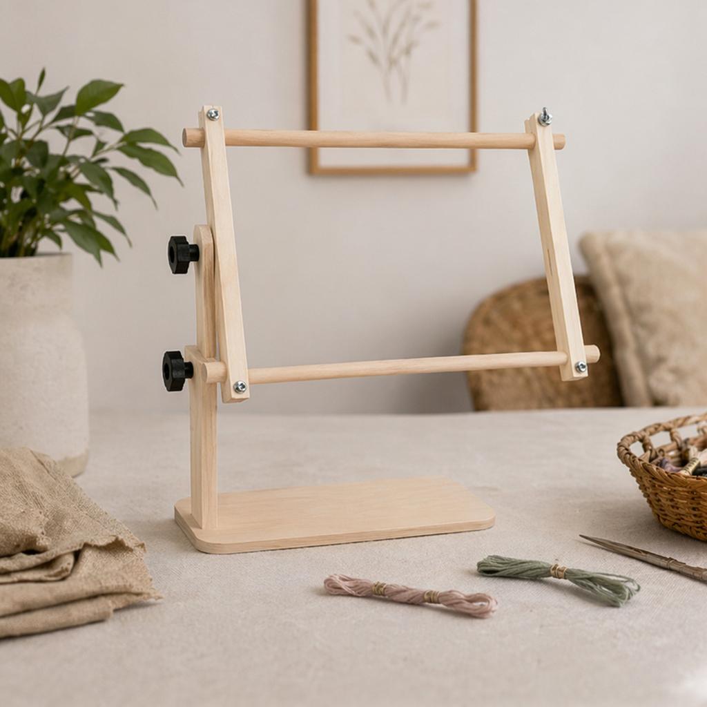 Adjustable Tabletop Embroidery Stand Reusable Hands-Free Cross Stitch Frame Holder Multi-Purpose for Tapestry Sewing Needlework