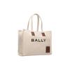 Bally Akelei Letter Logo Canvas Tote Bag Shopping Bag Shoulder Handbag Women Tote White 6307809