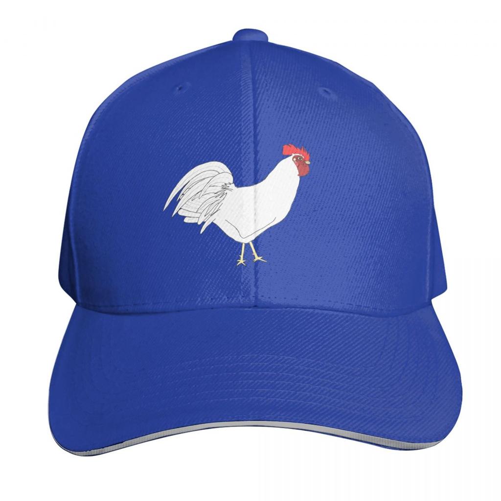 White Leghorn Chiqen Protector Baseball Cap Hat Unisex For The Sun Brand Unisex cap Unisexs big size hat fun hats Baseball Unisex Womens