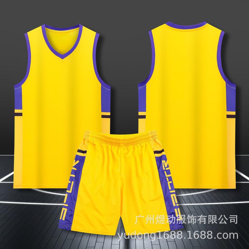 Wholesale Basketball Jersey Set Customized Children's Adult Jersey Student Sweat-absorbing Breathable Training Vest Quick-drying Basketball Jersey