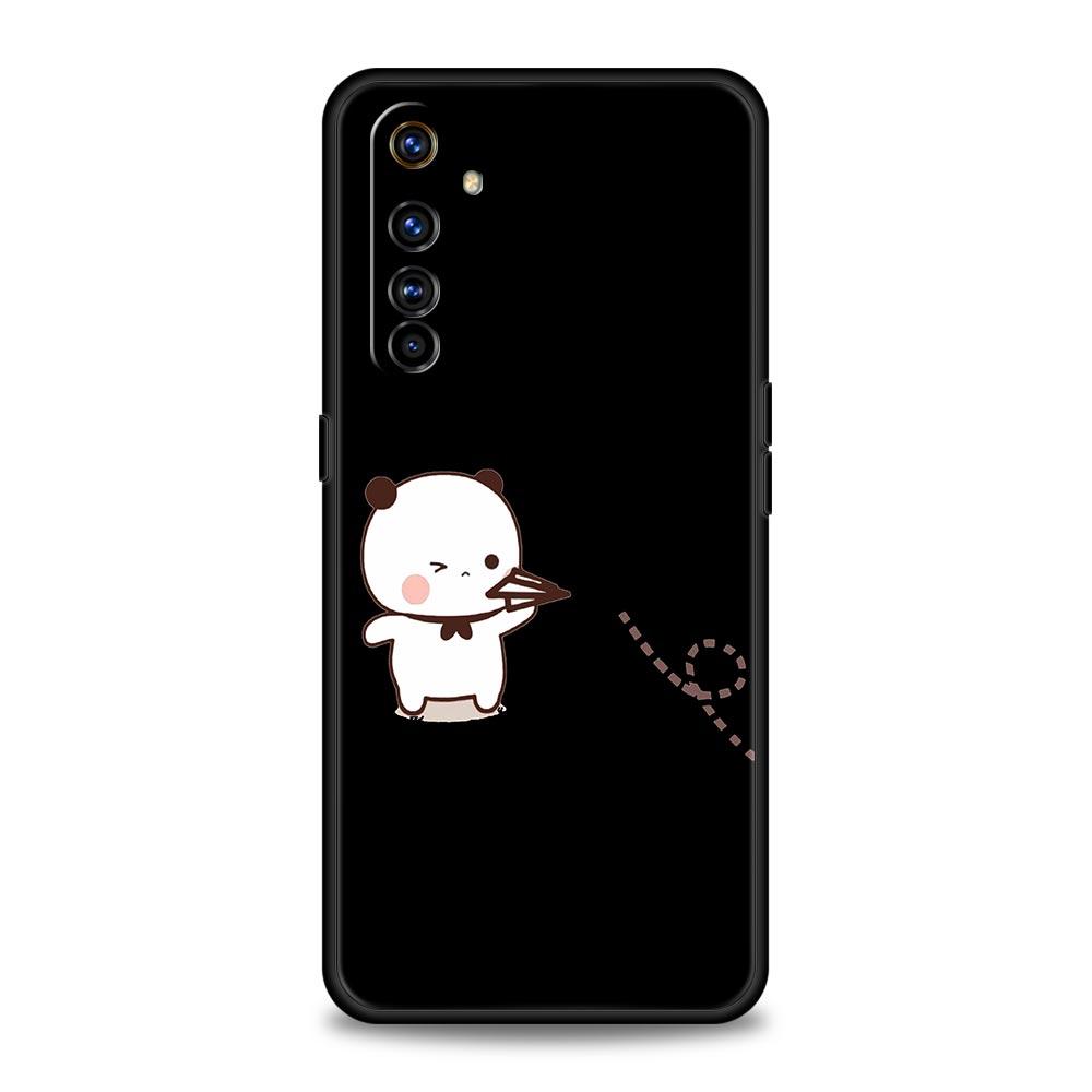 Case For Realme 12 11 10 9 8 5G 7 6 GT5 GT3 GT2 Pro Plus C21 C11 C25 C35 GT Neo 2 3 3T 5 Cover Black and White Love Sun Moon