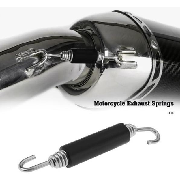 2PCS Exhaust Expansion Springs 8.5cm Exhaust Tension Spring for Scooter