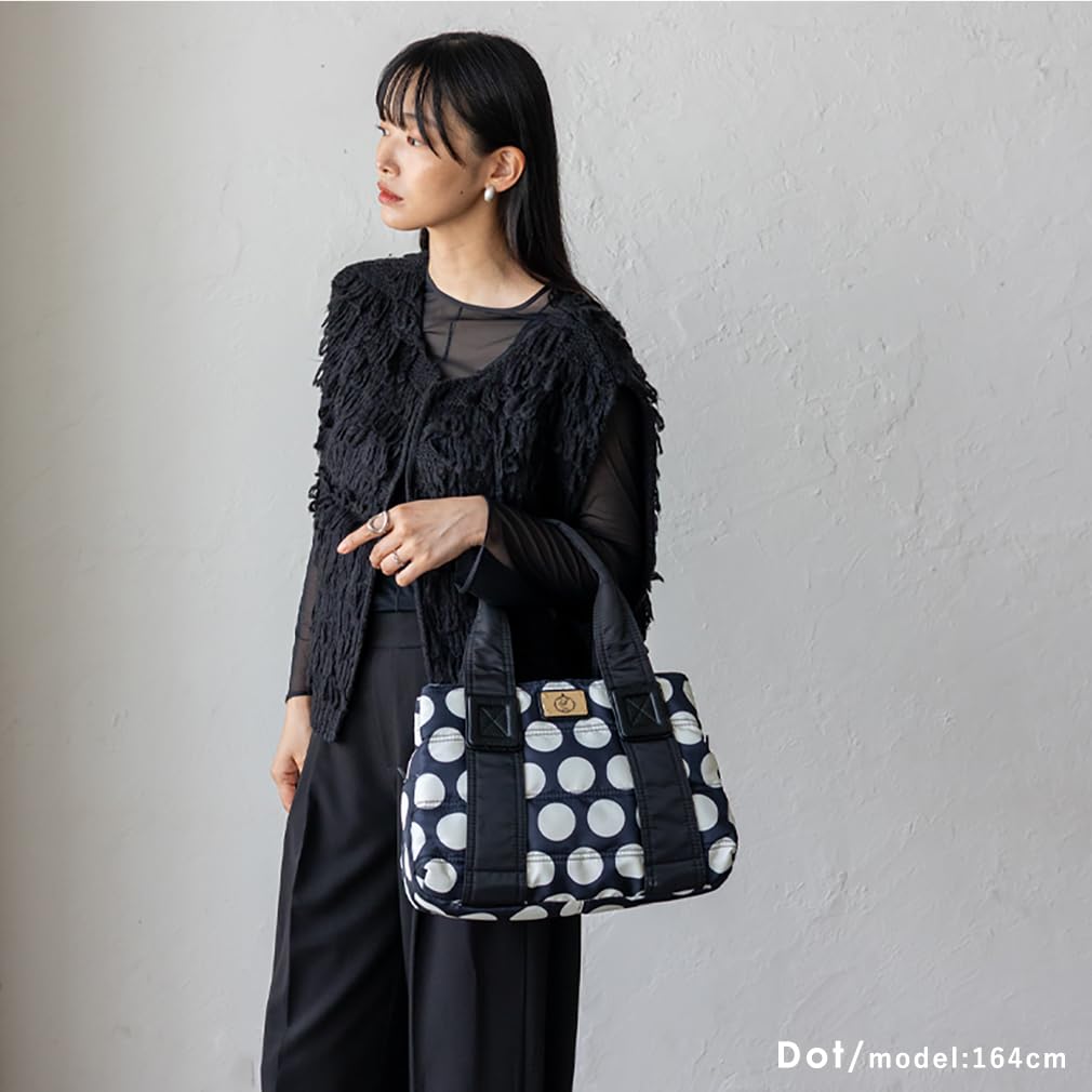 VITAFELICE Quilted Tote Bag (M) Women's blov-vf0042 (Dotted)