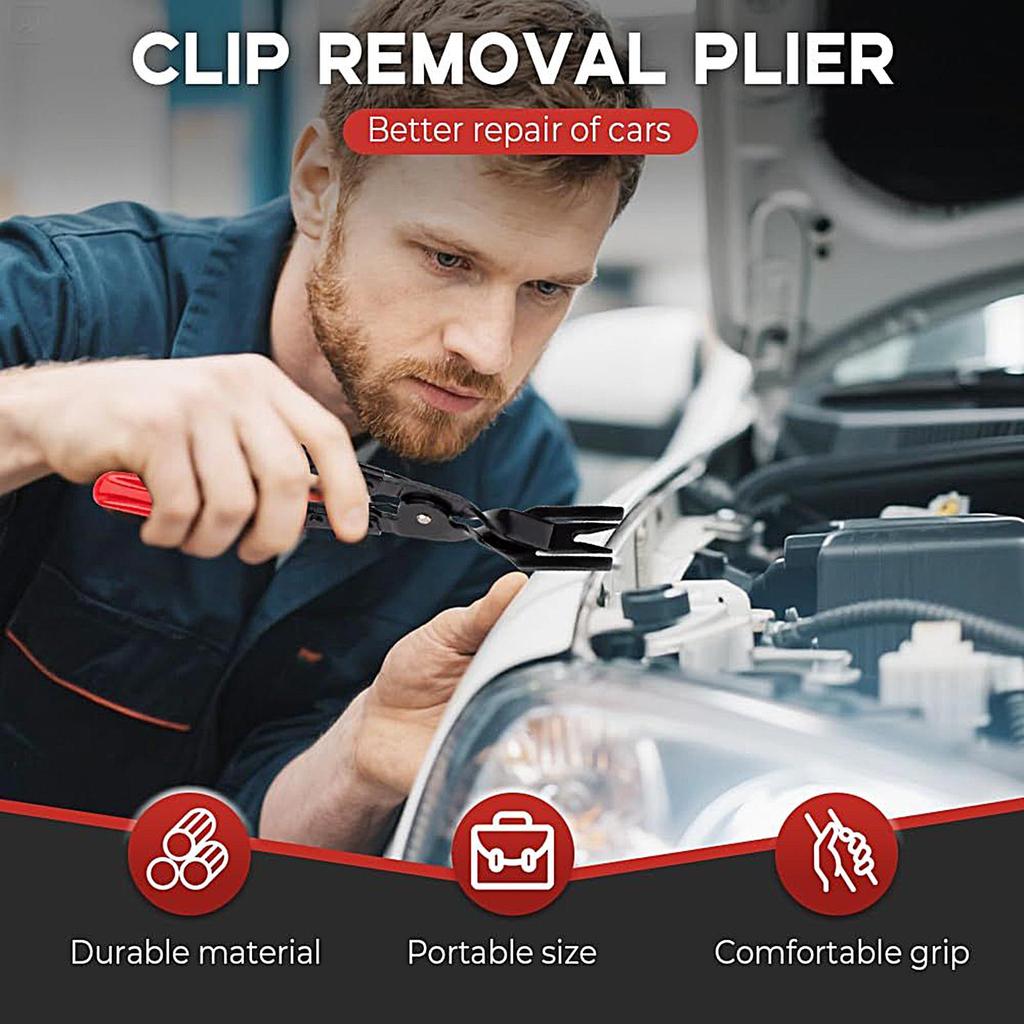 Panel Clip Removal Pliers Clip Pliers Fastener Removal Tool Ergonomic Tools Puller for Maintenance Automotive Repair Vehicle