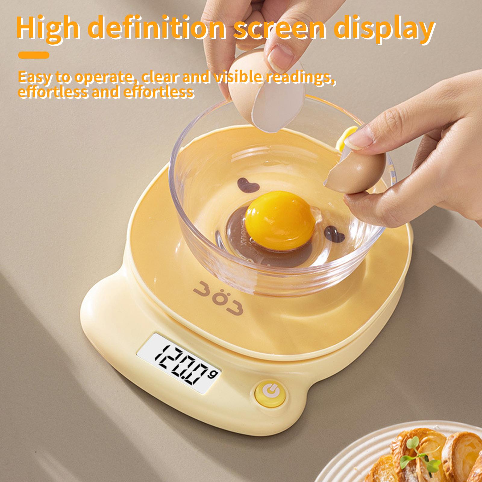 Animal pattern kitchen electronic household scale, baking weight ratio scale, food preparation weighing, high-precision cartoon