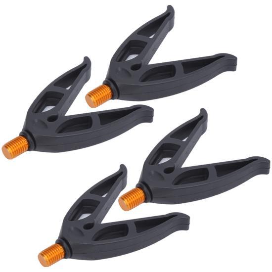 4 Pcs Edelstahl Angelrute Rests V Gummi Butt Grip V Zurück Rests für Angel Rod Pod