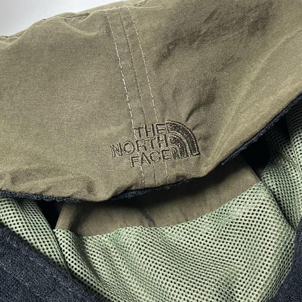 Used [Super Good Condition] THE NORTH FACE UV Care Back Logo Embroidery Lightweight Nylon Work Cap Khaki Unisex Size M 56-58cm
